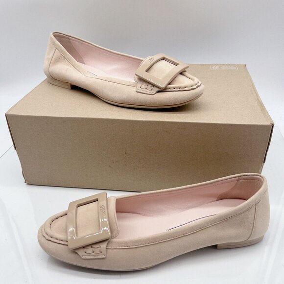 Roger Vivier Women's Shoes Flats Square Buckle Shallow Round Toe Heels 40 US 10 - Picture 2 of 14